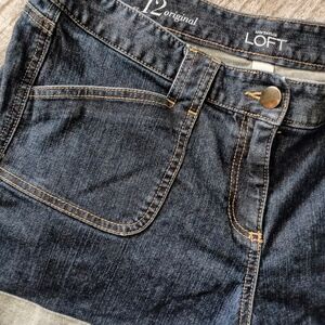 LOFT Women's Dark Blue Jeans